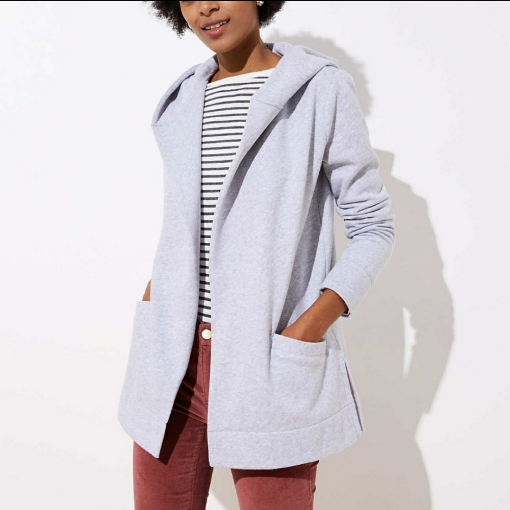 LOFT Open Hoodie